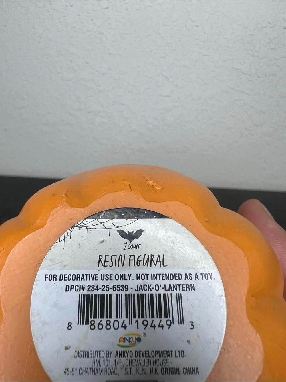 NEW Target Bullseyes Playground Resin Figural Jack-O-Lantern